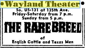 june 1966 Wayland Theatre (Regent Theatre), Wayland